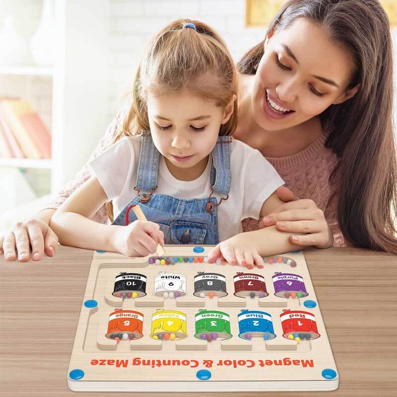 Montessori color &amp; number puzzle