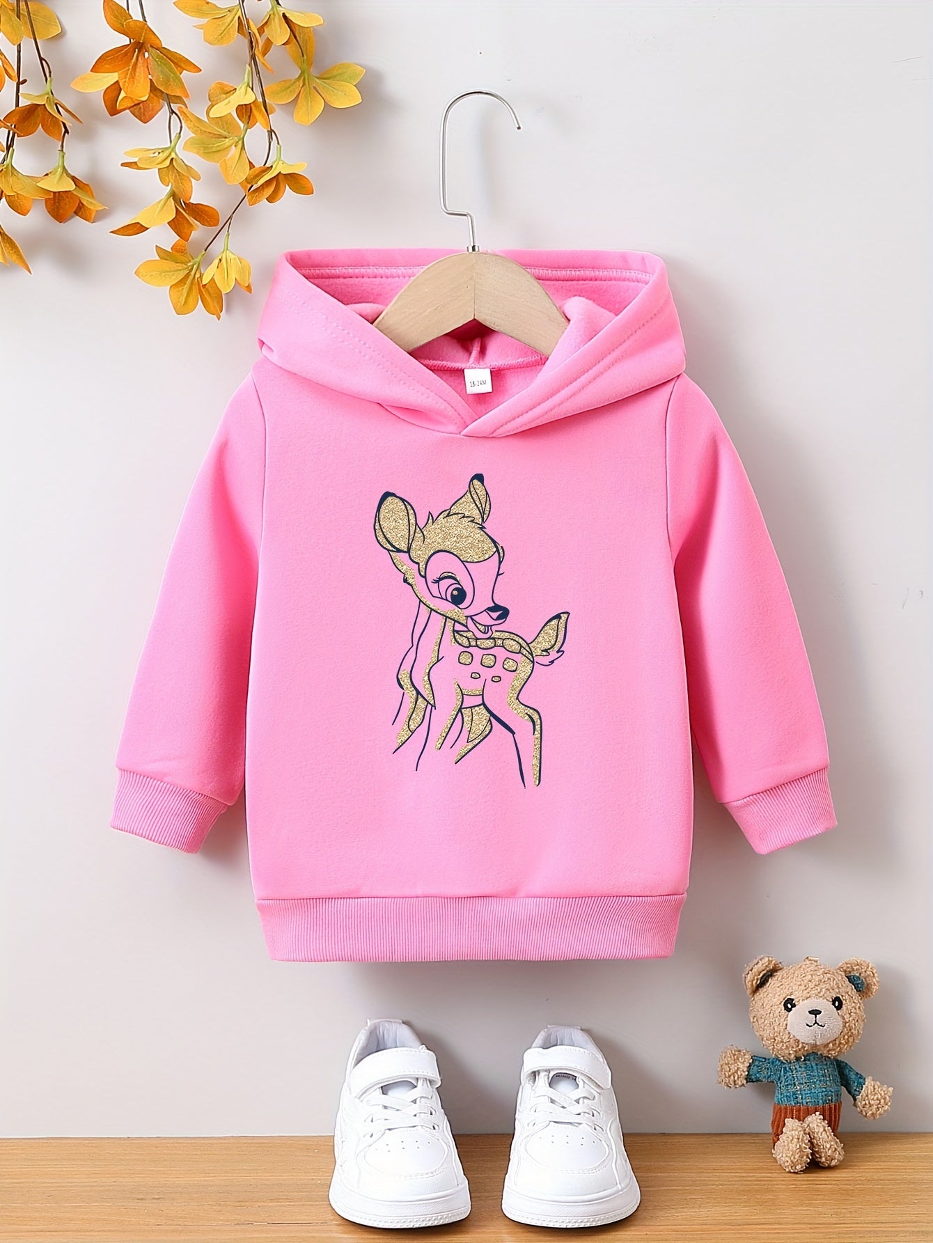 Zoe - Peuter Meisjes Hoodie met Cartoon Dierenprint