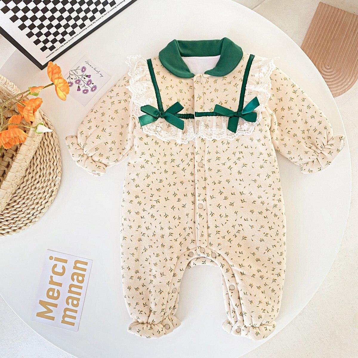 Bloemenstrik Babykleding voor de Kinderwagen