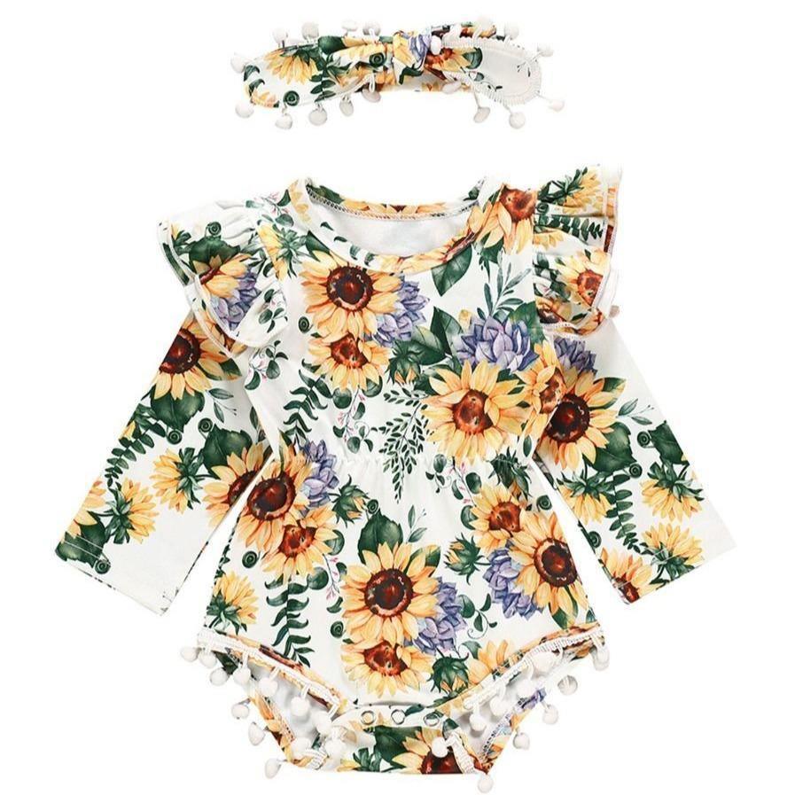 Bloemen Pom Pom Romper