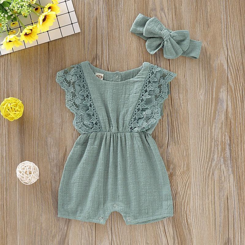 Lace Romper met Strik