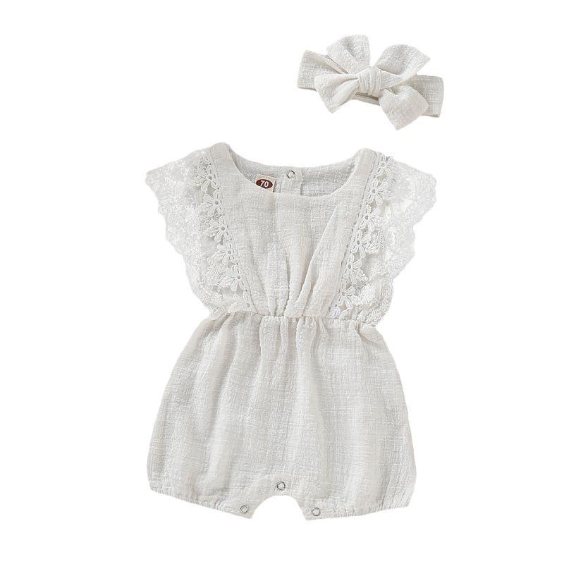 Lace Romper met Strik