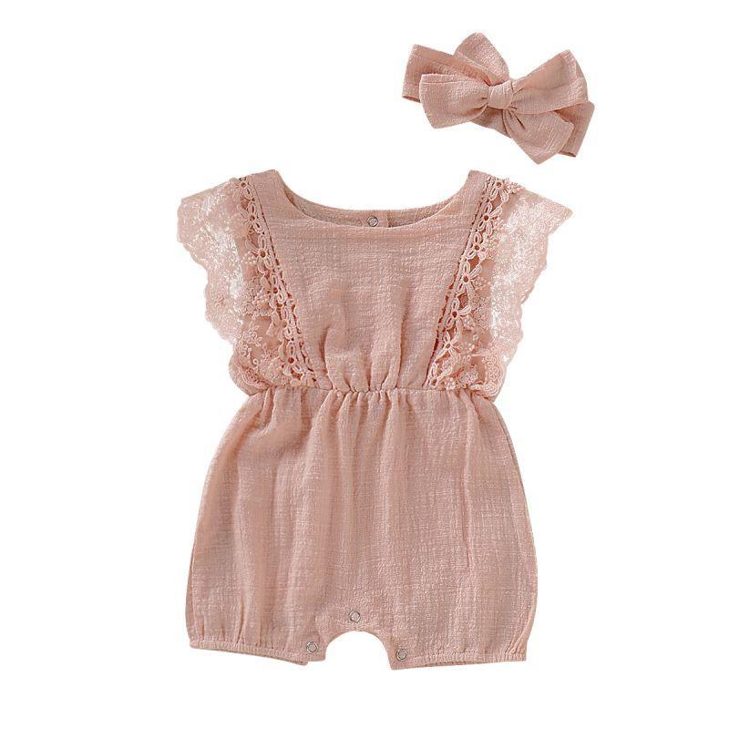 Lace Romper met Strik