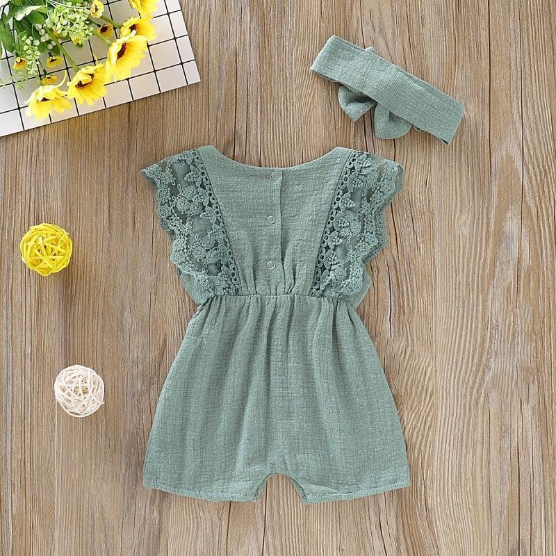 Lace Romper met Strik