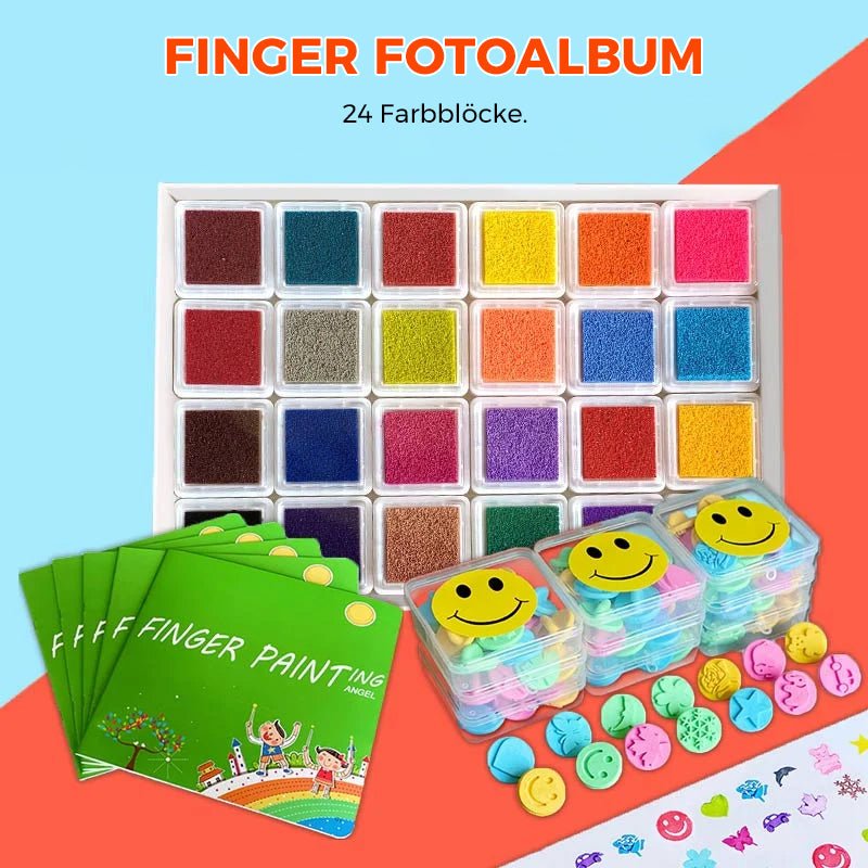 Montessori Finger Painting Set | Promote motor skills &amp; creativity + book