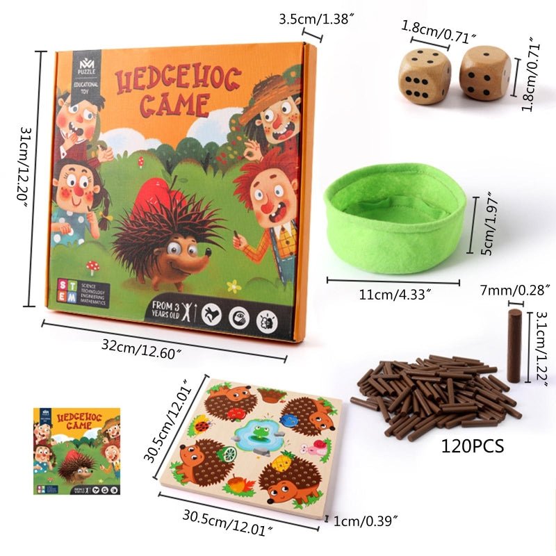 Hedgehog Game | Montessori &amp; Sensory Board Game 